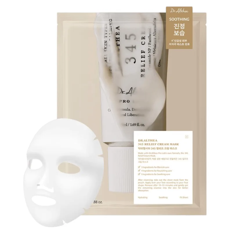Máscara De Creme Dr.althea 345 Relief 1 Pacote