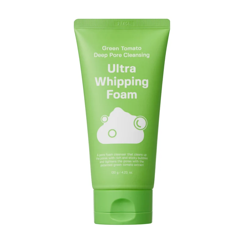 Green Tomato Deep Pore Cleansing Ultra Whipping Foam pianka do mycia twarzy oczyszczająca pory 120g