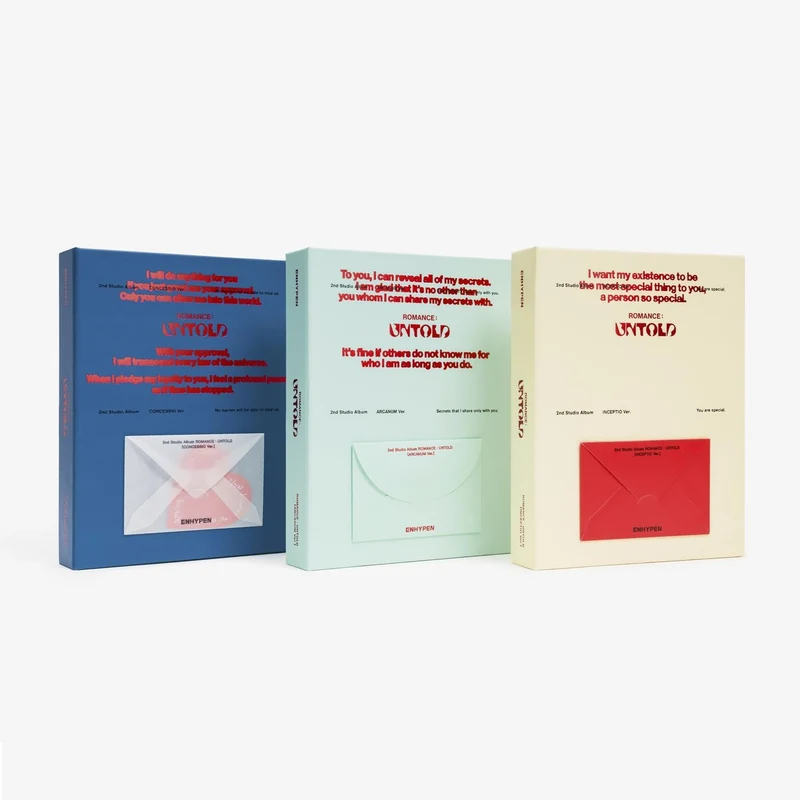 ENHYPEN - [ROMANCE : UNTOLD] Album 3 Version SET NONE