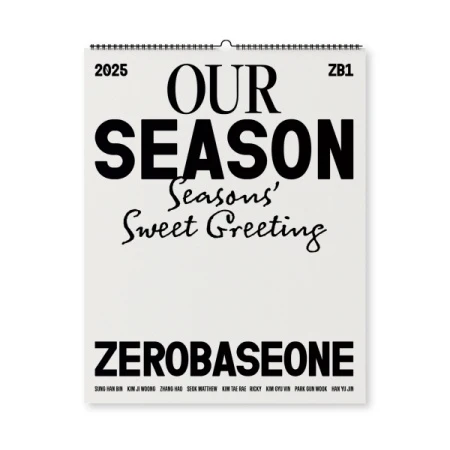 ZEROBASEONE - [OUR SEASON] 2025 Season's Greetings WALL CALENDAR
