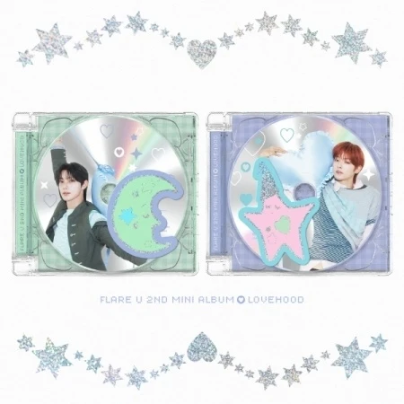 (LUCKY DRAW) FLARE U - [LOVEHOOD] 2nd Mini Album JEWEL CASE 2 Version SET NONE