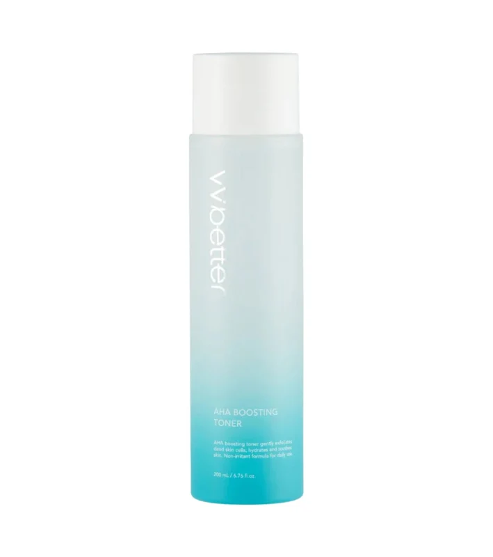 VV Better, AHA Boosting Toner, Hydrating, Exfoliating & Brightening, Tonic Lotion, Face, 200 ml