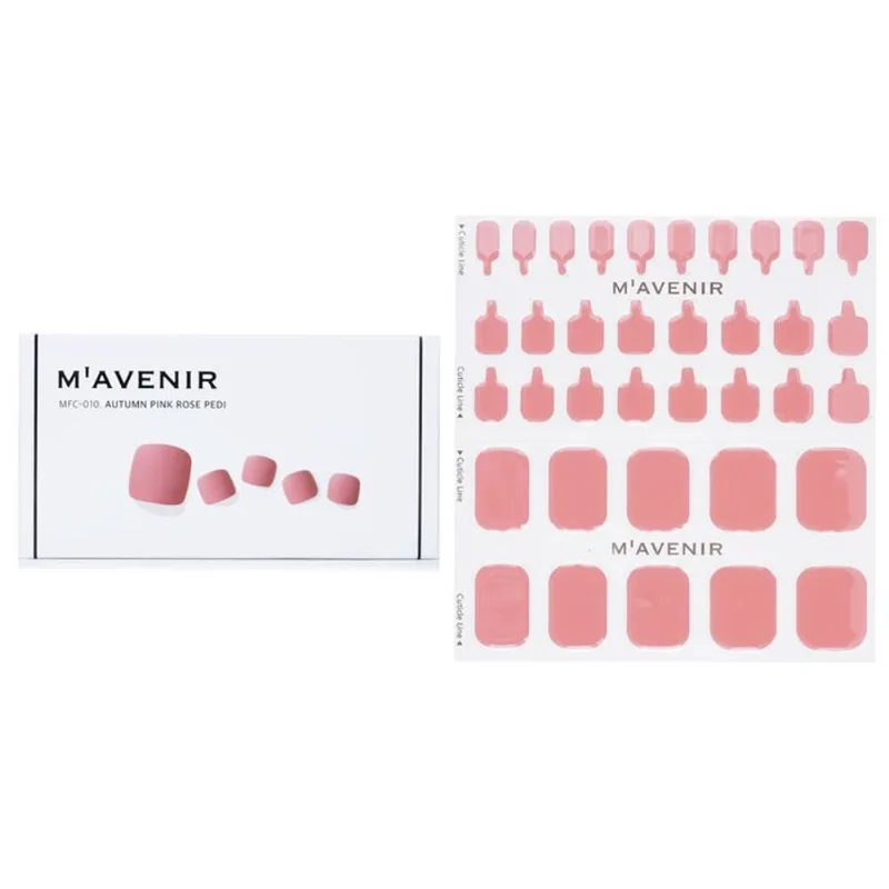 Adesivo De Unhas Mavenir Autumn Pink Rose Pedi Pink