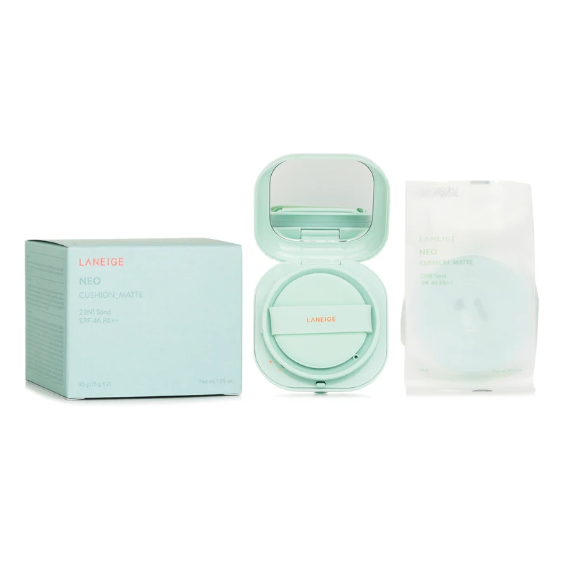 Laneige NEO Cushion Matte SPF46 PA++ # 23N1 Sand (15g + 15g Refill) 30g 23N1 Sand (15g + 15g Refill) / 30g