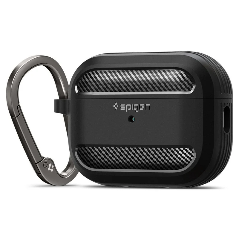 Spigen Apple AirPods Pro 2 Rugged Armor Headset and Earphone - Black PROgadgets