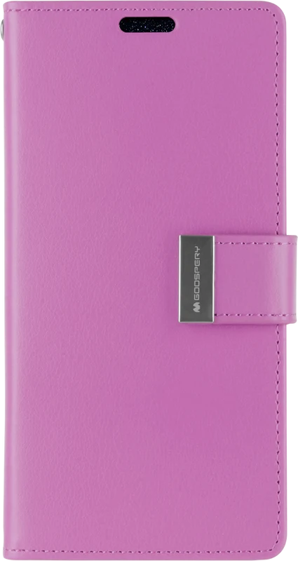 Goospery Rich Diary Case for iPhone 13 Pro Max - purple Phonnic