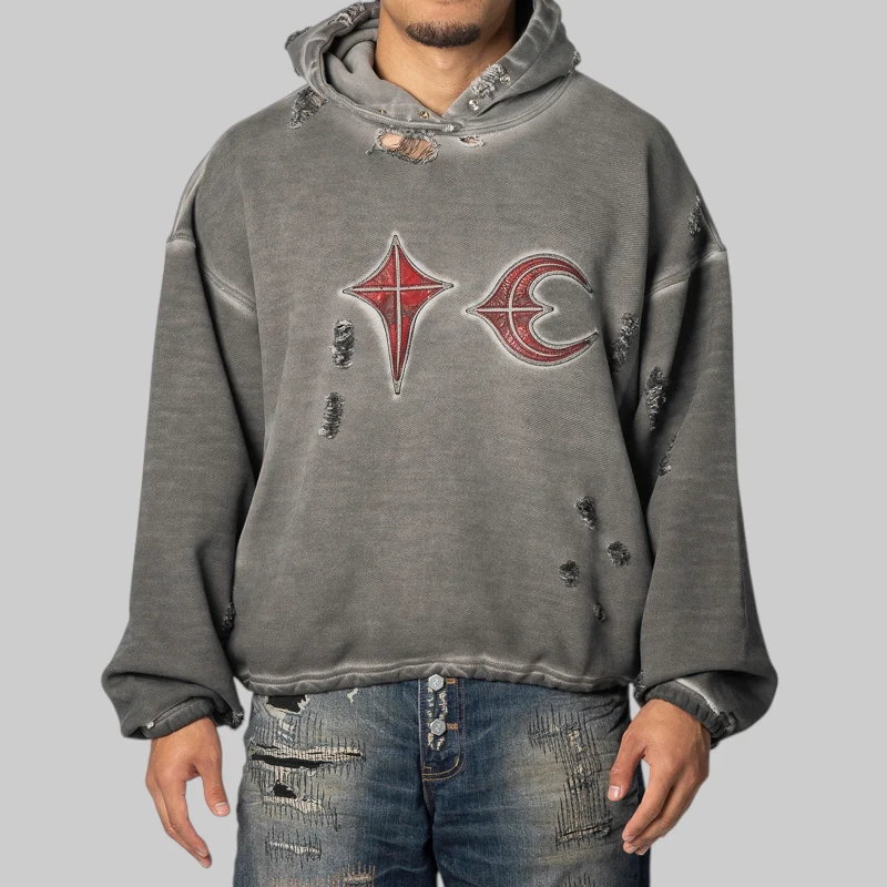 Rock Hoodie - Charcoal 2