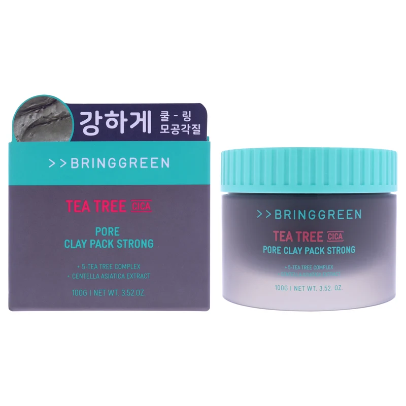 Bring Green Pore Clay Pack Strong - Tea Tree Cica by Bring Green for Women - 3.52 oz Clay 3.52 oz