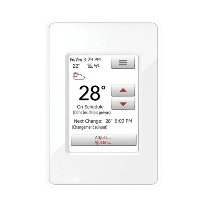 WarmlyYours nSpire Touch 7-Day Programmable Thermostat with Floor Sensor - 120 V/240 V