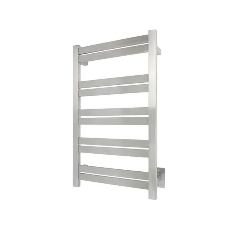 WarmlyYours Grande 34.2-in Brushed Stainless Steel 10-Bar Towel Warmer