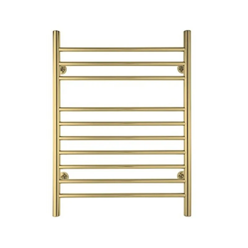 Warmly Yours Infinity Towel Warmer w/ 10 Bars and Dual Connection - Polished Gold Finish