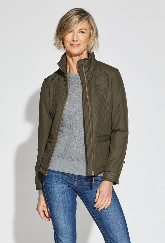 NOEL ASMAR Ladies Quest Quilted Jacket Moss / X-Small