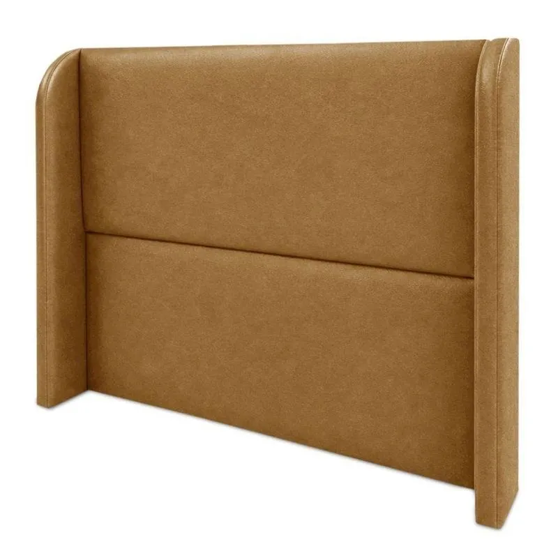 Cabeceira Casal Imperial 140cm Madeira Maciça Couro Sintético Whisky Milani Movelaria