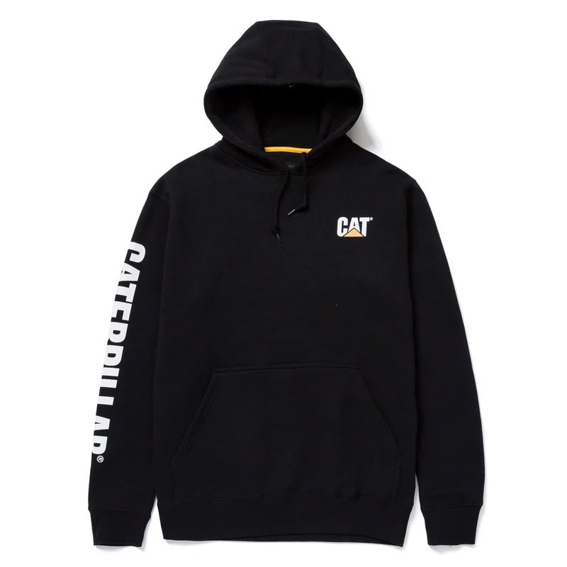 Caterpillar Trademark Banner Hooded Sweatshirt Black / M