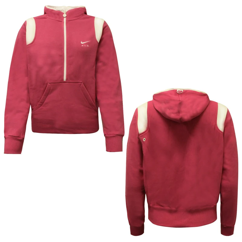 Nike Active Womens Half Zip Hooded Pullover Pink Track Jacket 202193 614 A58B XL