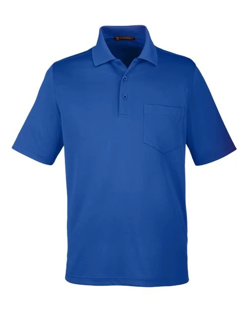 Harriton Men's Advantage Snag Protection Plus IL Pocket Polo True Royal / M
