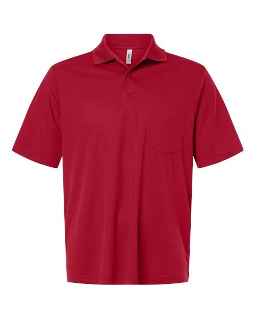 CORE365 Men's Nova Performance Pique Pocket Polo Classic Red / M