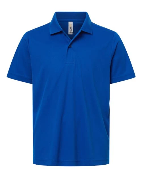 CORE365 Youth Nova Performance Pique Polo True Royal / XL