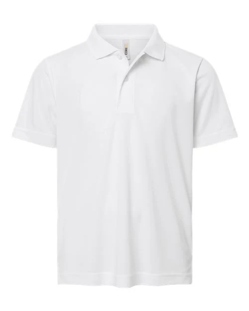 CORE365 Youth Nova Performance Pique Polo White / L