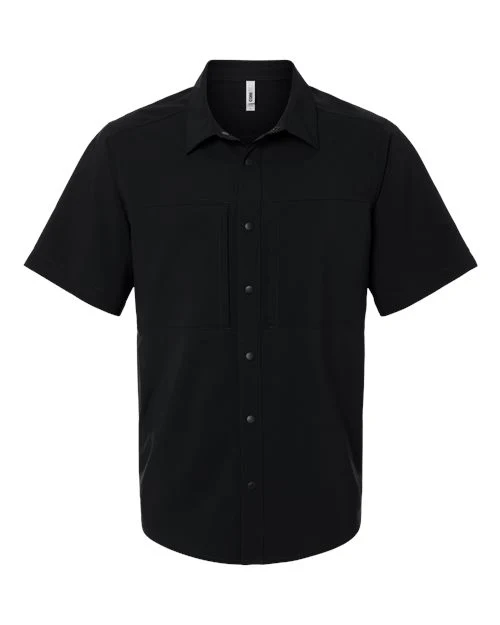 CORE365 Men's UltraUVP Shoreline Short Sleeve Staff Shirt Black / S