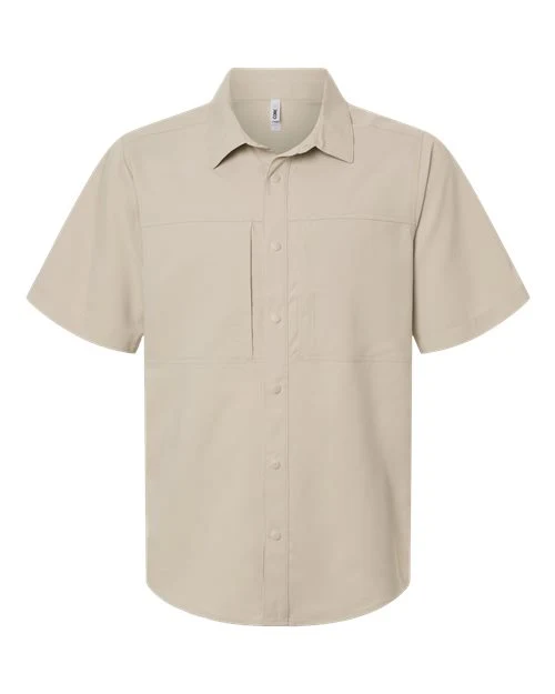 CORE365 Men's UltraUVP Shoreline Short Sleeve Staff Shirt Stone / 5XL