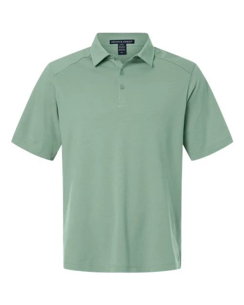 Devon & Jones Men's Seaton Pebble Textured Polo Balsam Green / 3XL