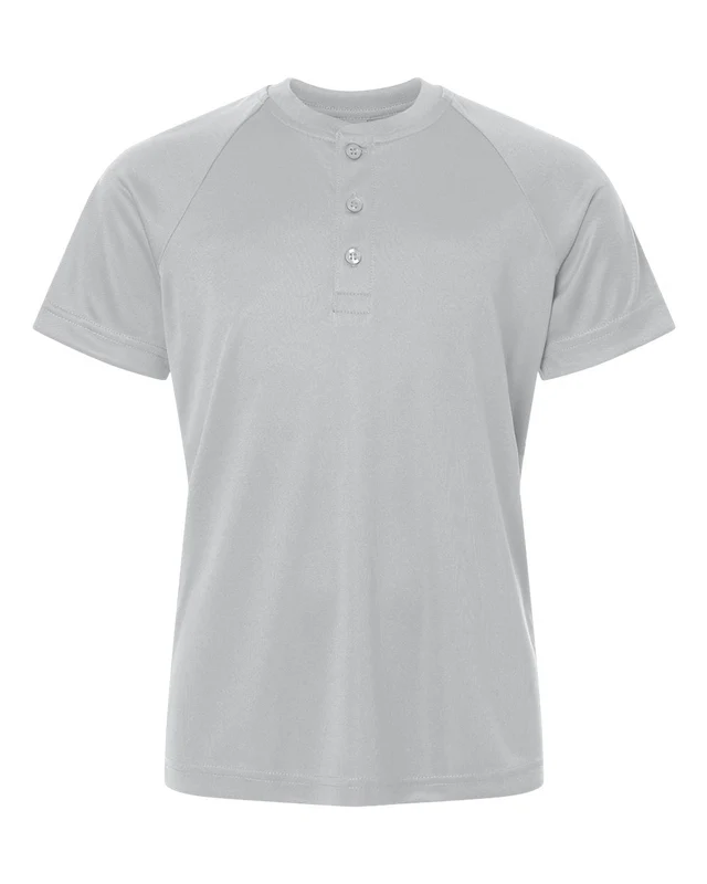 Team 365 TT11HNY Youth Zone Performance Henley - Sport Silver Gray-Light / Youth L