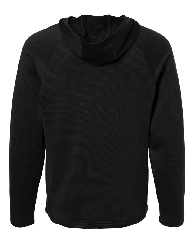 Team 365 TT200 Men's Qualify Quarter-Zip Hooded Pullover - Black Black / Adult L