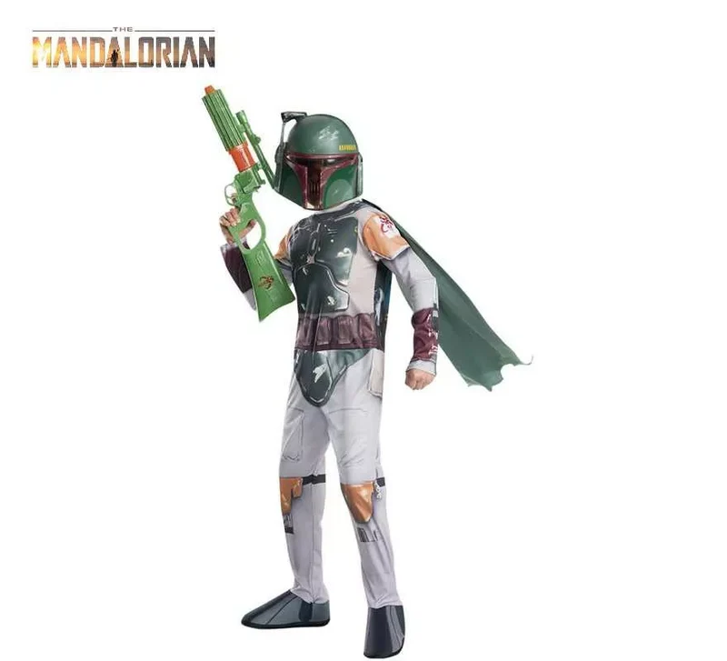 Disfraz de Boba Fett de Star Wars Clásico para niño 5-7A