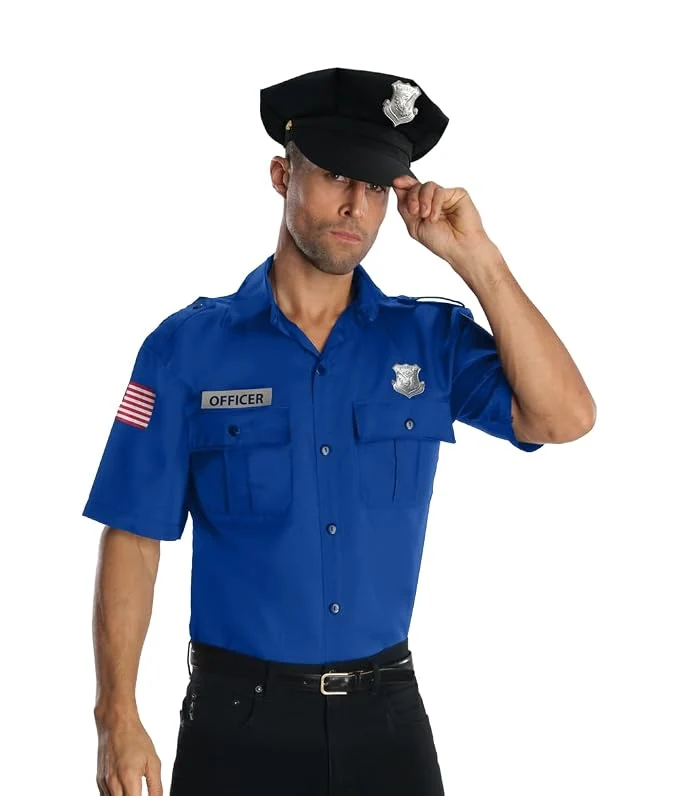 Rubies Blue Police Officer Adult Costume STD