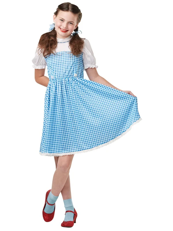 Dorothy Kleid Blau Weiß Mädchen Teenager 9-10 Jahre