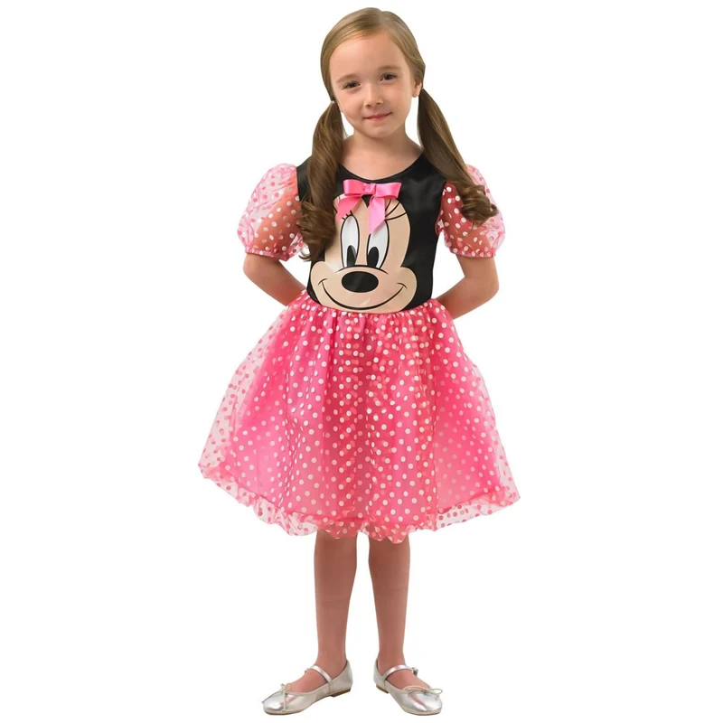 Disney Pink Puffball Minnie Mouse Child Costume Small
