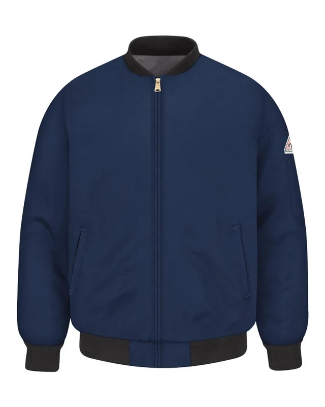 Bulwark JET2 Flame Resistant Team Jacket Blue-Navy Black / Adult L