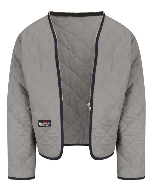 Bulwark LML2 Flame Resistant Zip-In Zip-Out Modaquilt Liner Gray-Light / Adult XL