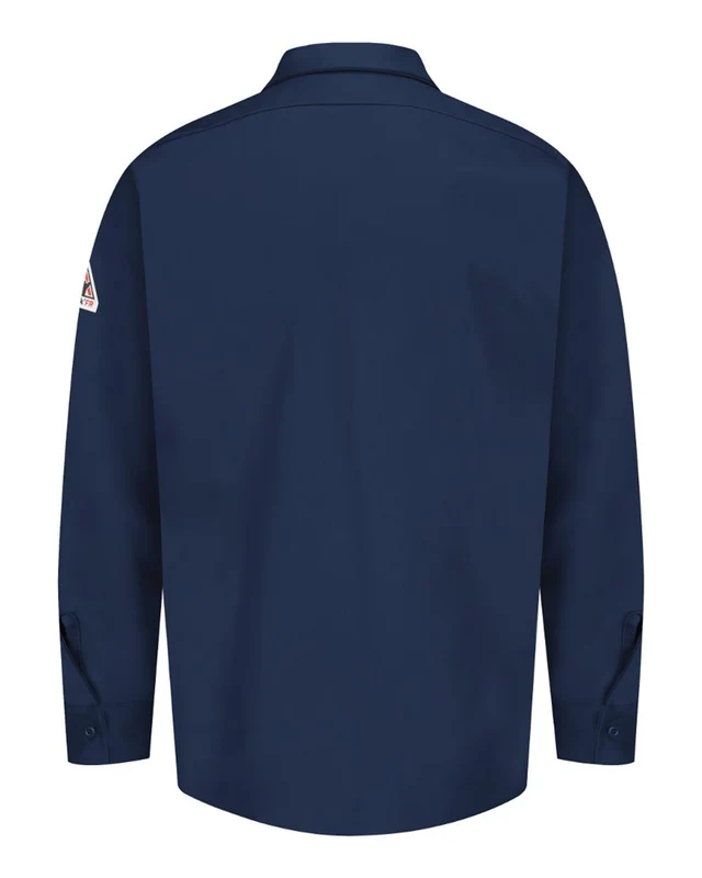 Bulwark SEW2T Flame Resistant Excel Work Shirt - Tall Sizes - Navy Blue-Navy / Adult 3XL Tall