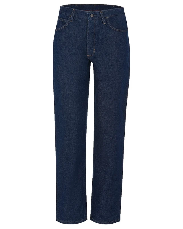 Bulwark PEJ4 Flame Resistant Classic Fit Pre-Washed Denim Jean - Denim - Unhemmed Blue-Navy / 38W