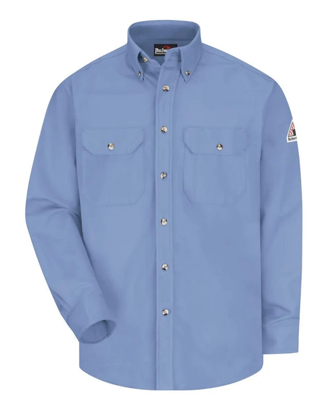 Bulwark SLU2 Dress Uniform Shirt - Excel FR ComforTouch - 7 oz - Light Blue Blue-Light / Adult 3XL