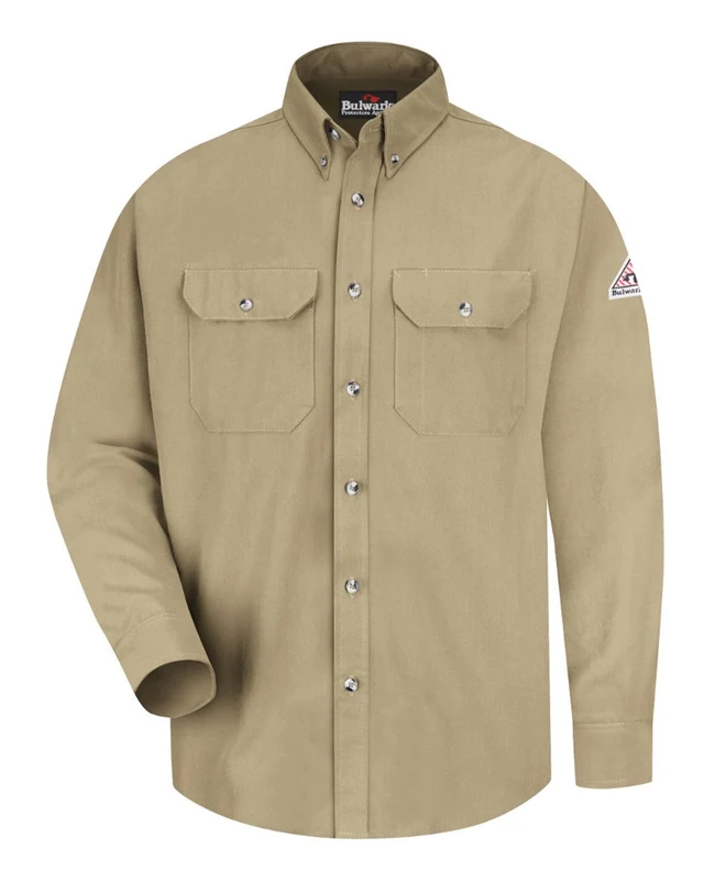 Bulwark SMU2 Men's Uniform Shirt - Khaki Brown-Light / Adult S