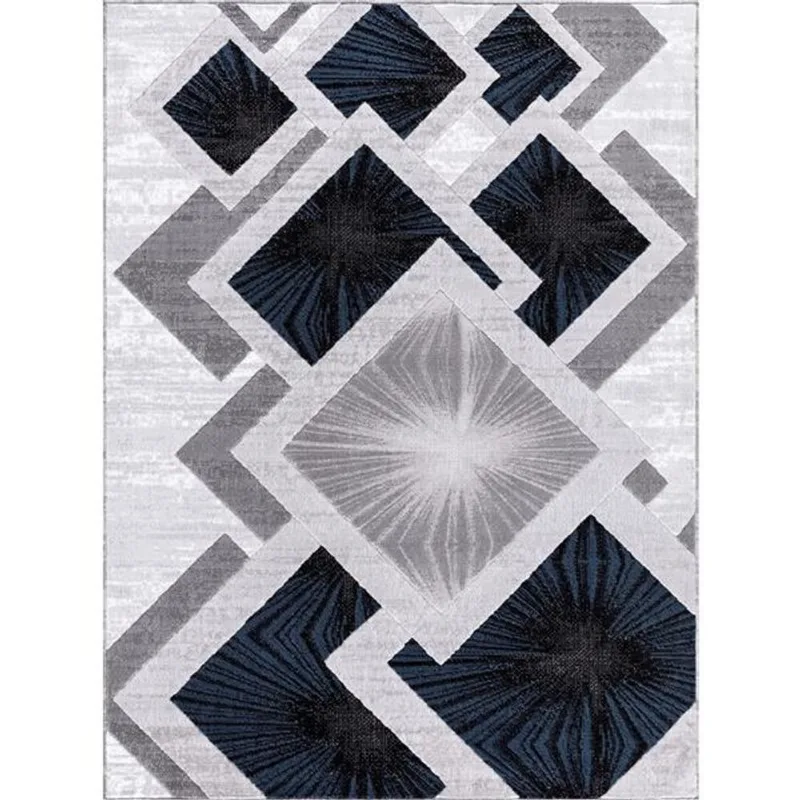 Segma Diablue Area Rug - 2-ft x 8-ft - Polypropylene - Gray/Blue