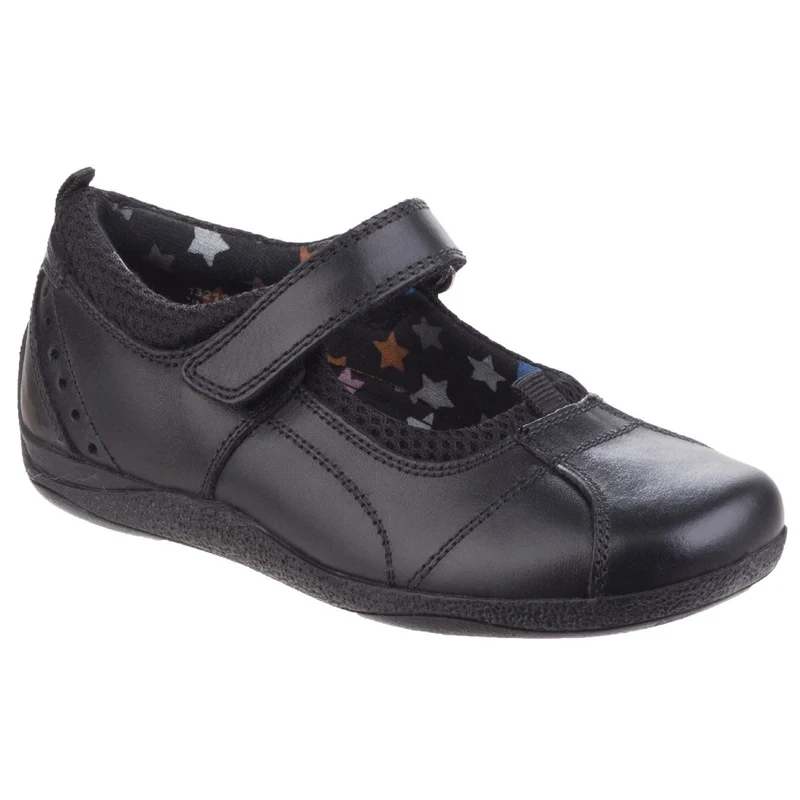 Hush Puppies Cindy Junior Leather Girls Black Shoes UK 1.5 / EU 33.5 / US 2