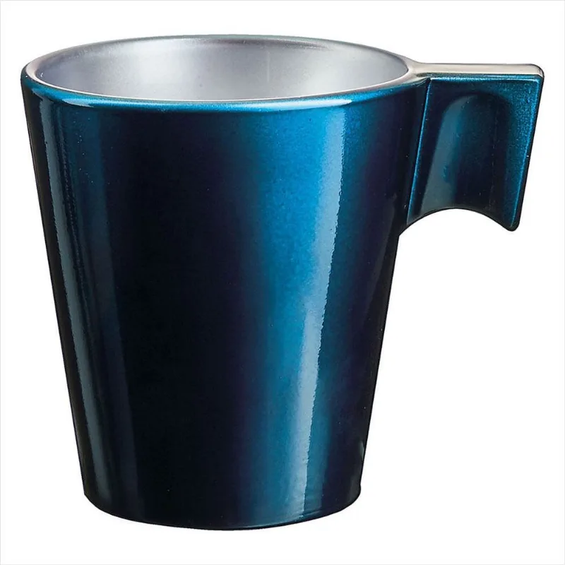 Xícara Expresso 6x6x6 cm 80ml Vidro Temperado Azul Luminarc Flashy - Luminarc