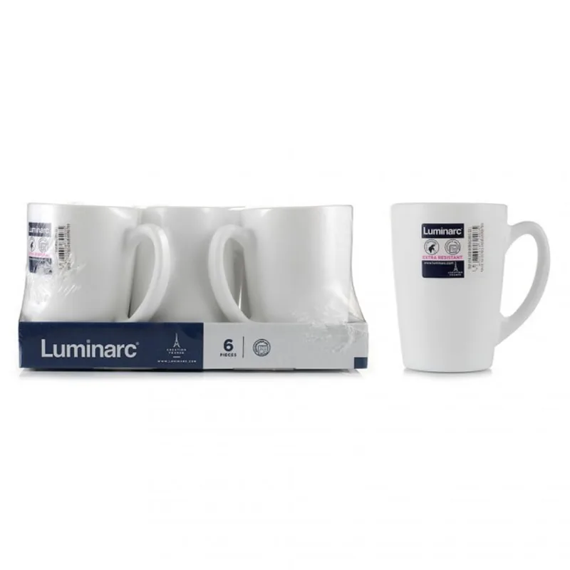 Jogo de Canecas Luminarc New Morning 320ml com 6 Peças