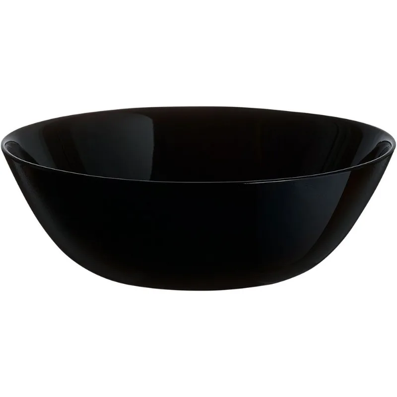 Saladeira Arcopal Zelie Vidro Temperado Preto 6Peças Arcopal