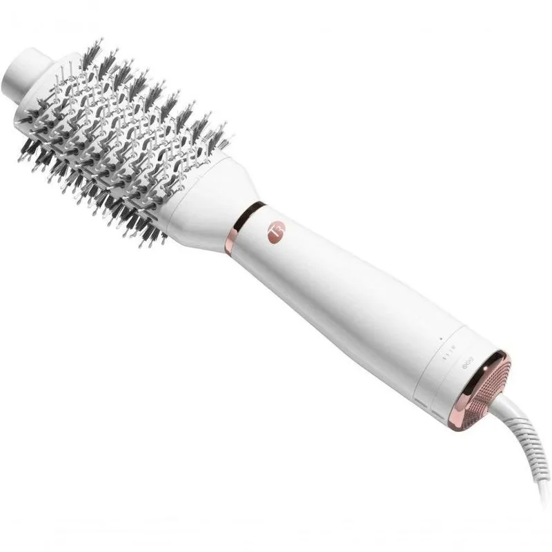 Escova Secadora De Cabelo Airebrush 1200w Tecnologia Iônica Branco Bivolt