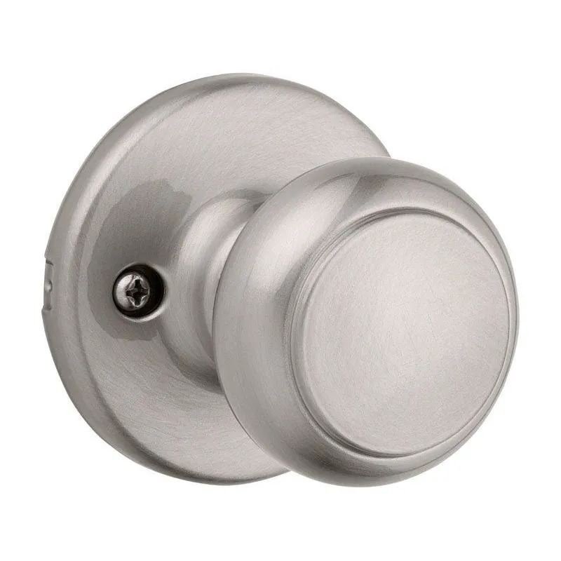 Dummy Knob Kwikset Cove Satin Nickel Para A Direita Ou Para A Esquerda