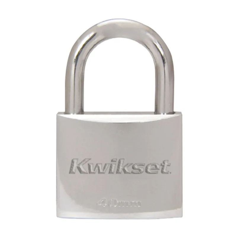 Candado con llave Cobre Sólido Cromado 50mm Estándar Kwikset