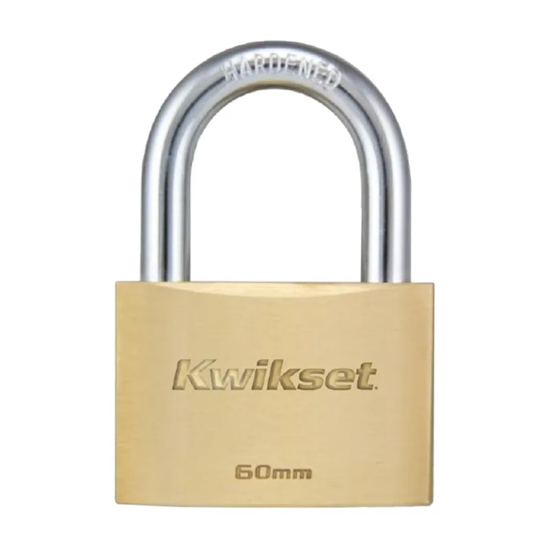 Candado con llave Bronce Kwikset Modelo Standard 60mm con Grillete