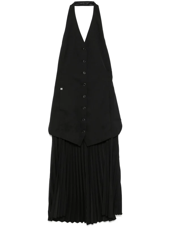 Helmut Lang Halter Vest Drs.Roun 001 BLACK / 4