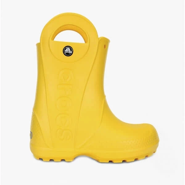 Crocs 12803-730 HANDLE IT RAIN BOOT Kids Wellies Yellow UK 8 (Small Kids)