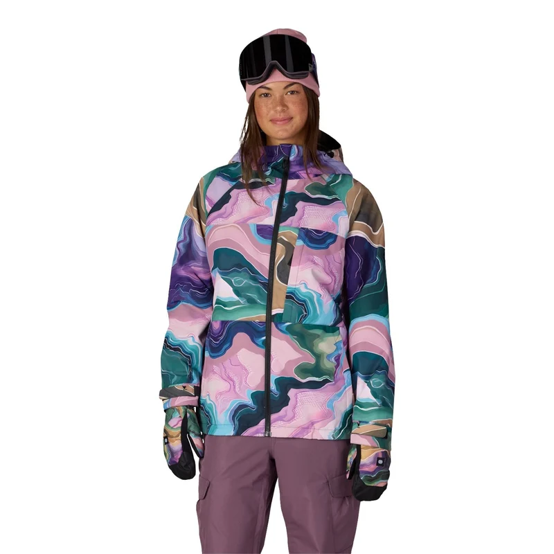 686 Women's Athena Insulated Jacket Moss Green Sedimentary / S